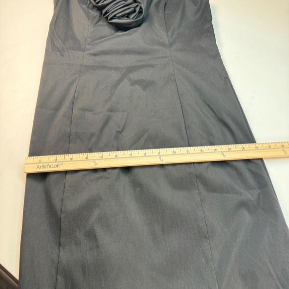 Betsy &‎ Adam Black One Shoulder Ruffle Cocktail Dress Women Small? (See Photos) - Picture 6 of 7